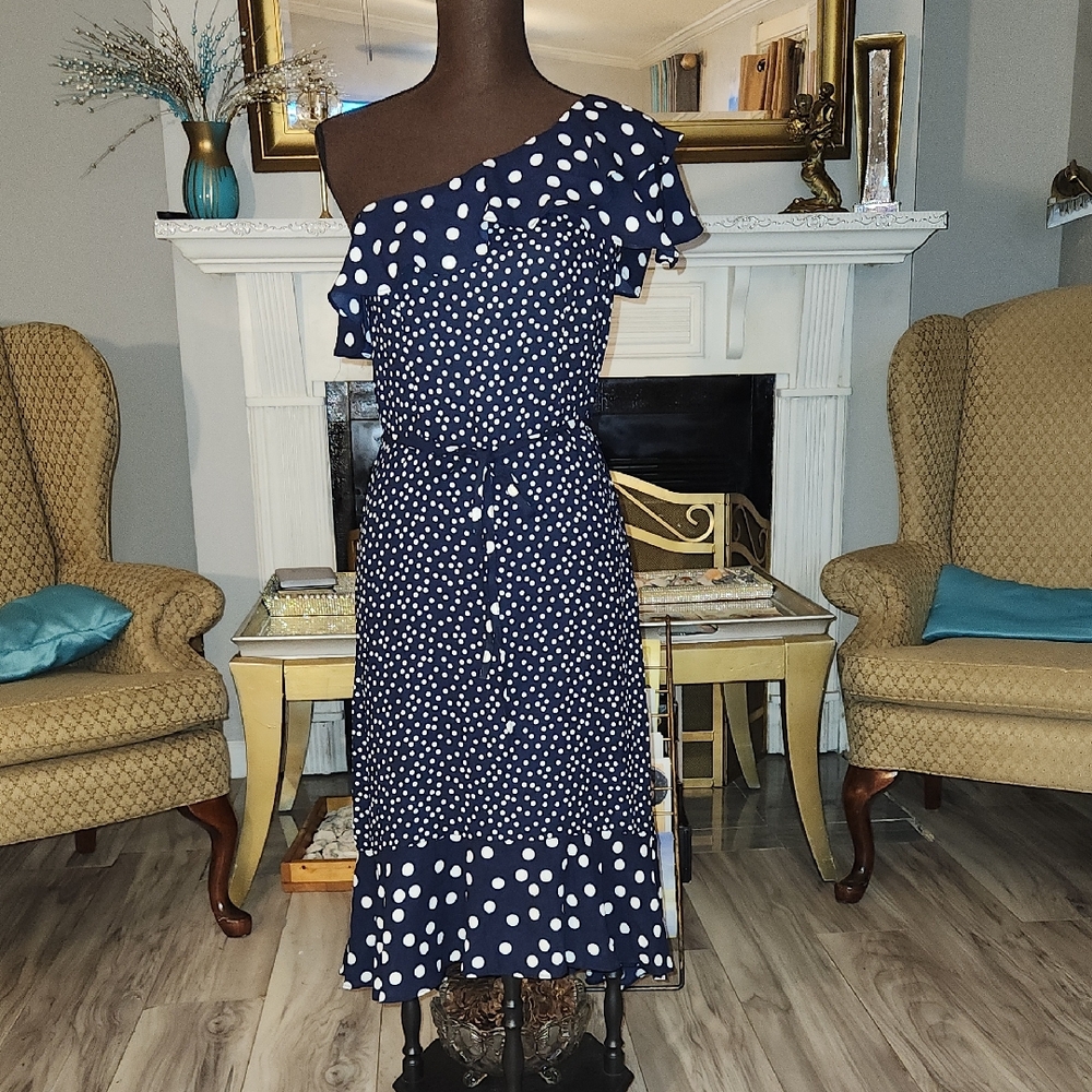 a new day Navy One Shoulder Dress